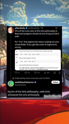 💀 The Unix Philosophy: Each Program Should Do One Thing And Do It Well.💀😂😂😂 #terminal #linux #ai