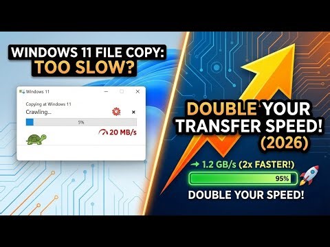 Boost File Copy Speed in Windows 11 | Faster Transfers in Minutes (2026)