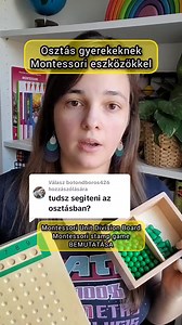 2 db Montessori eszköz az osztáshoz: 🎳Montessori unit division board (szorzótábla): ezzel lehet bevezetni a gyerekeket az osztásba. ✉️Montessori stamp game (bélyegjáték): ez már átmenet a valós, fizikai osztás és a teljes absztrakció között. Nagyobb gyerekeknek való, lehet 4jegyű számot 4jegyűvel osztani. #hannamatek #ilovemath #matematikus #matektanár #ilovematek #matematika #játékosmatek #matematika #matek #matekoktatás #matematikaoktatás #szeretemamatekot #matekmásképp #montessorimatek #mont