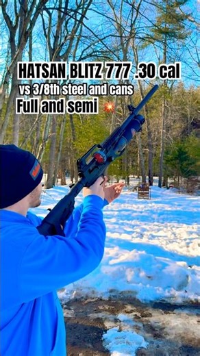 Hatsan blitz 777 .30 cal airgun VS 3/8th steel