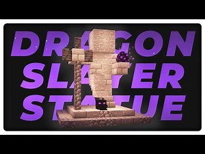 How to Build a Dragon Slayer Statue In Minecraft! - Dragon Egg Display [2024]