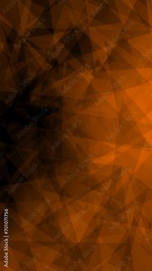 orange color triangle shapes animate on gradient color background vertical footage video clip. short video clip