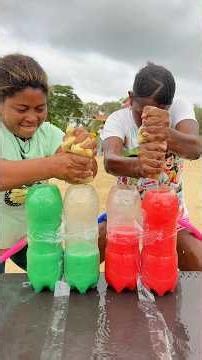 Let's go with all the teams to fill the bottles with water.