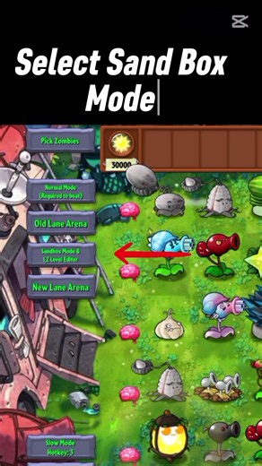 How to use SandBox Mode in PvZ Fusion #fusion #pvz #sandbox #tutorial