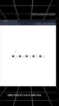 Create a 5 ⭐ Star Rating System with HTML & CSS (Step-by-Step Tutorial)