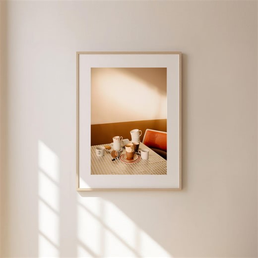 Coffee Overflow Poster, Minimal Coffee Photography Print, Still Life Wall Art, Framed or Unframed - Etsy