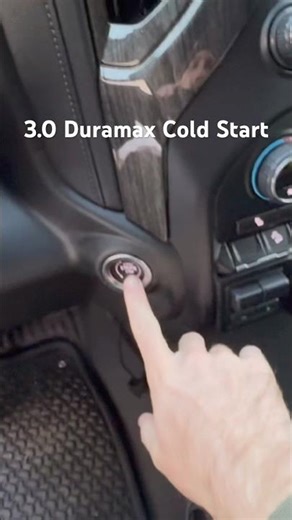 Cold start on a 3.0 Duramax Chevrolet #chevy #duramax #diesel