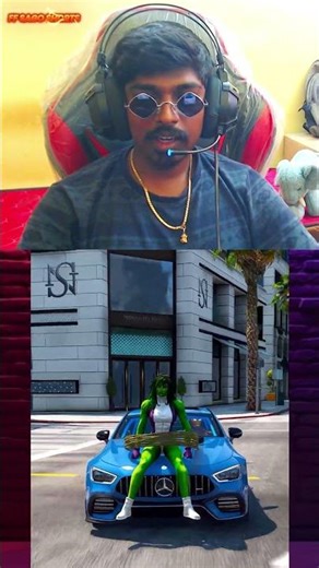 GTA V HULK SMASH IRON MAN TO SAVE GIRLFRIEND NOW 😲 #shorts #gtav #gta #ff