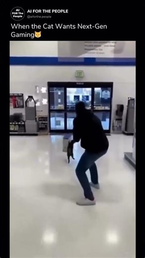 cat takes ps5 from target