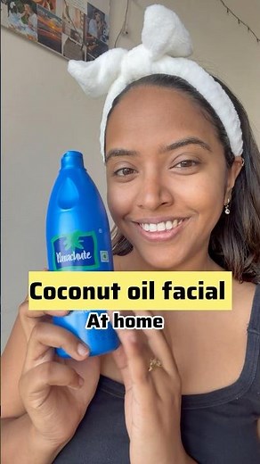 ✨ 3-Step Coconut Oil Facial at Home 🥥💆‍♀️ #skincare #youtubeshorts #viral #fyp #diyskincare