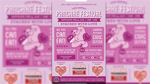 Lubbock Lions Club to host the 74th annual pancake festival