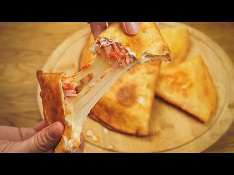 Bei unerwartetem Besuch - Wraps mit Schinken und Käse frittiert I in 10 Minuten fertig