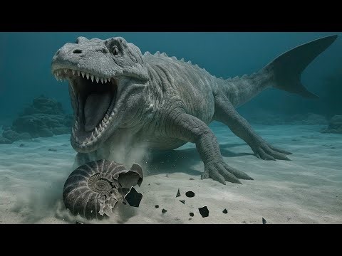 Sea dinosaurs of the Cretaceous period, the giants of the ancient oceans.