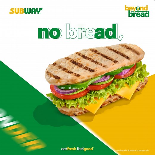 No bread, no problem! Try the new Subway Wonder Sub with oven roasted chicken & flavourful fillings today! #SubwayMalaysia #EatFreshFeelGood #WonderSub | Subway Malaysia