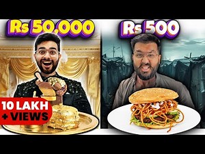 Living on Rs 500 vs Rs 50,000 For 24 Hours ! 😉 BANGALORE