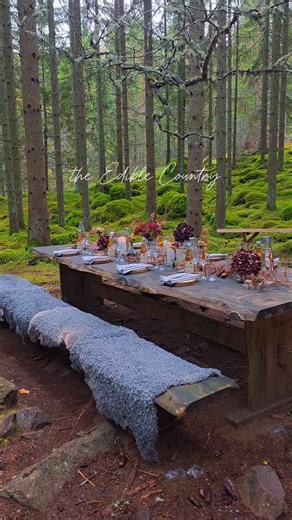9 comments | Sweden’s secret table in the woods. Deep in the...