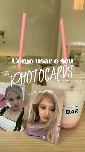 como usar seus PHOTOCARDS 🎀 #vloglily #photocard #dicas #kpop