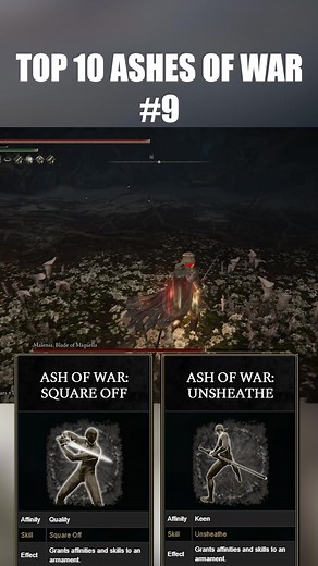 Top 10 Ashes of War: Square Off vs. Unsheathe in Elden Ring