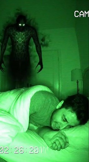 CCTV Footage: Jinn Stands Over Sleeping Man | Real Paranormal Attack Caught on Camera #jin #horror