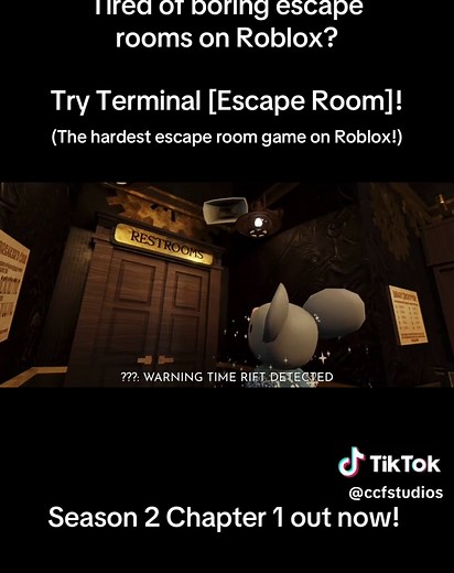 SEASON 2 of Terminal [Escape Room] on Roblox out now! Part 2 of Chapter 1 drops in 3 weeks… do you have what it takes?