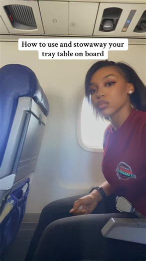 How to Use and Stow Your Aircraft Tray Table