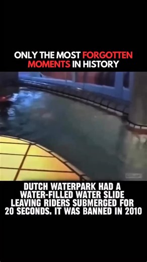 Forgotten History on Instagram: "At Duinrell’s Tikibad water park in Wassenaar, Netherlands, one of the most daring—and unsettling—water rides ever created opened on April 27, 1994. Named “Fly Over,” this attraction was unlike anything else at the time. Riders would dive underwater and be pulled through a 10-meter-long enclosed tube with no air pockets, relying solely on holding their breath for the 15–20 seconds it took to pass through. Using the “Communicating Vessels Principle,” water pushed 