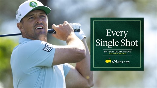 Every shot from Bryson DeChambeau's second round. #themasters | Masters Tournament