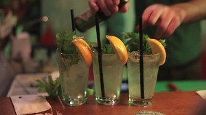 Cocktails, Bar, Drinks. Free Stock Video