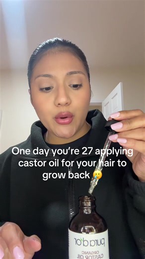 Hair growth journey ☹️ I used castor oil and pumpkin seed oil on my hair ! #hairgrowth #healthyhair #parati #latina #viral