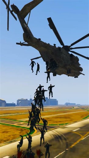 100k military soldiers jump over a cargo plane heavy entry in gta 5