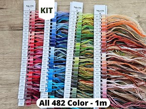 Complete Kit of DMC Floss, Embroidery Set Thread Palette Colors 1 Meter Each - Etsy