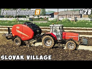 New tractor & baler, harvesting soybeans & oats | Slovak Village | Farming simulator 19 | ep #28