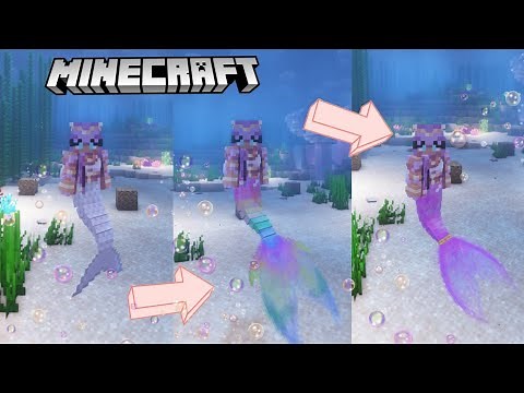 MineCraft Mermaid Mod | How I change my tail texture