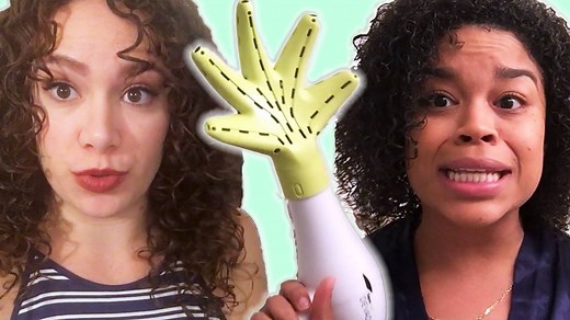 Curly-Haired Women Try Deva Curl's "Hand Diffuser" | SOML