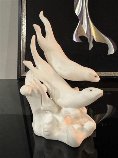 Lenox Otter Escapade Fine Bone China Sculpture | Sea Animal Collection 1993 Retired | Coastal Figurine | Vintage - Etsy