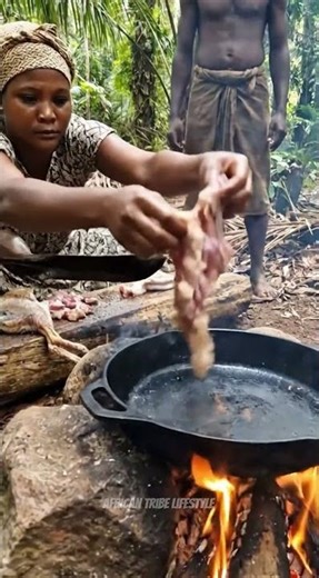 Stone Age Cooking ASMR: African Village Food Secrets