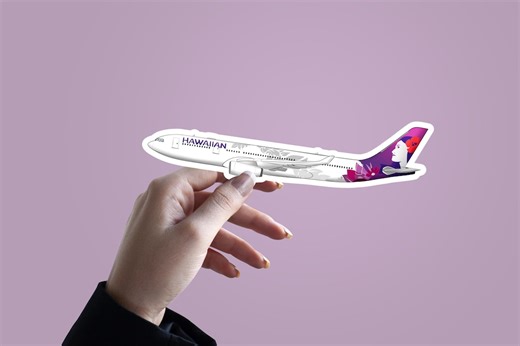Hawaiian Airlines Airbus 330 Sticker: Aviation Decal, Pilot Gift, Water-resistant - Etsy