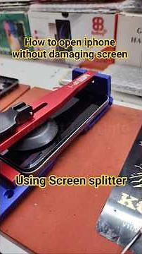 how to dismantle iphone without damaging screen using Screen splitter