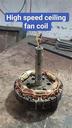 High Speed Ceiling Fan Coil Rewinding 🔥 Full Process Step by Step | Fan Repairing Work