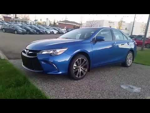 2016 Toyota Camry SE Special edition in 08T7 BLUE STREAK METALLIC Walk-around and Review