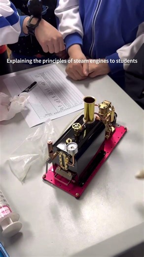 🤩Children are learning about steam engine#stemlearning #education #engine #steamengine #machine