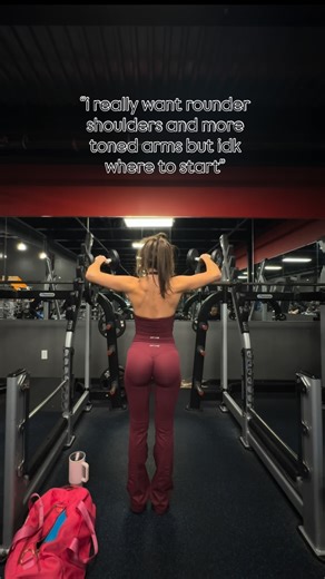 Angie on Instagram: "upper body day😮‍💨😮‍💨 say less #gym #gymmotivation #shoulders #triceps #biceps"