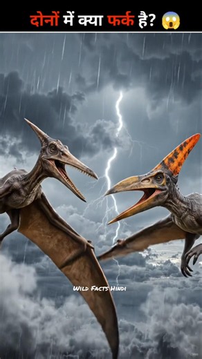 Pterodactyl vs Pteranodon 😱 | कौन था असली उड़ने वाला दानव? 🦖🪽 # #pteranodon #dinosaur #shorts