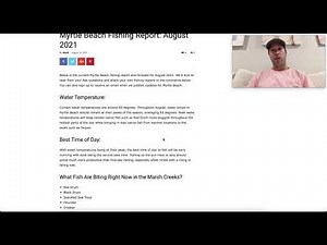 Myrtle Beach Fishing Report & Map