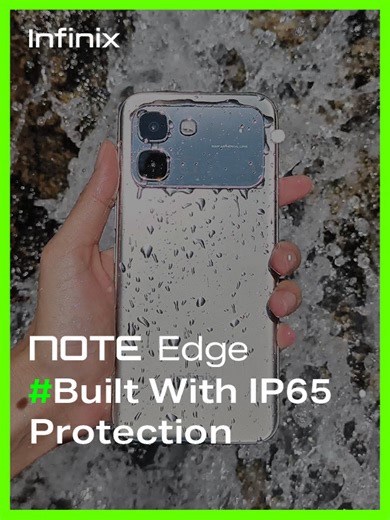Infinix NOTE Edge hadir dengan IP65 certified protection, Min cuba uji ketahanan dekat air terjun yang deras ni masih steady je💪🏻 Dapatkan sekarang di TikTok Shop Infinix Malaysia! #Infinix #InfinixMalaysia #InfinixNOTEEdge #WhereEleganceMeetsPower #10DimensionsOfExcellence