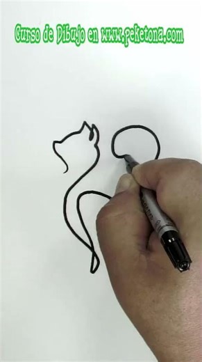 Cómo Dibujar un Lindo Gatito Fácil y Rápido