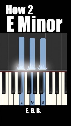 How to play an E minor chord on piano #pianochords