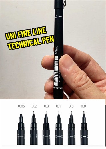 Upgrade Your Art with the UNI Fine Line Technical Pen