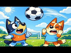 Bluey Soccer Skills⚽👟| Pro Soccer Training | Bluey Funny Animation