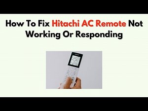 How to Fix Hitachi AC Remote Not Working or Responding Blinking Light, Sensor & Mode Troubleshooting